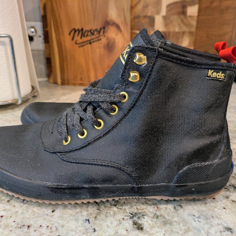 Keds Dream Foam Resistant Black Boots Canvas Insulated WF58419 Women's 9M